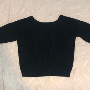 Callahan open back black sweater